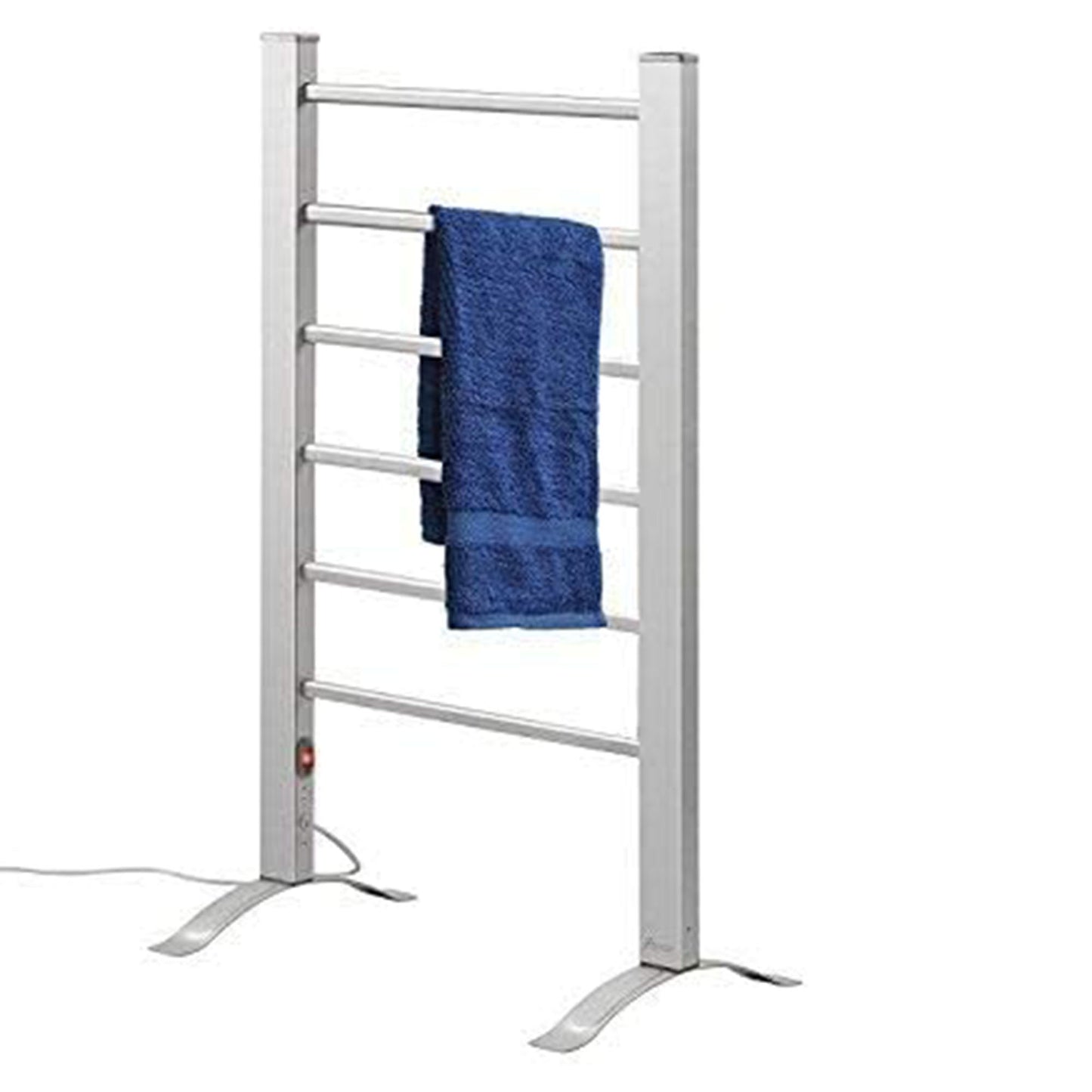 Electric Heated Towel Rack for Bathroom, Wall Mounted Towel Warmer, 6 Stainless Steel Bars Drying Rack